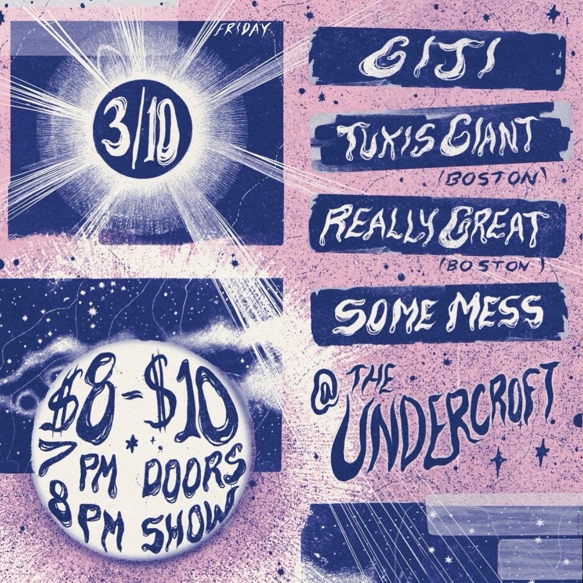 some_mess's tweet photo. TONIGHT‼️‼️
We’re live tonight at The Undercroft 🖤
Show starts at 8 come check it out! 🙏 https://t.co/4v9fAAh5RJ