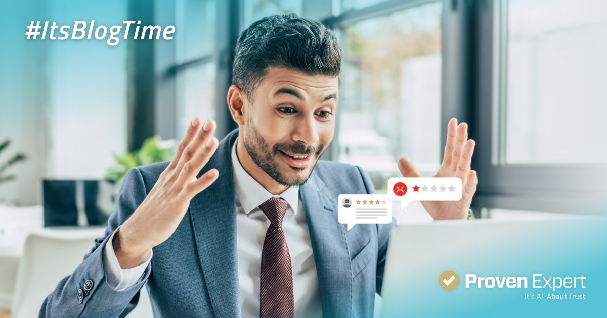 ProvenExpert's tweet photo. Negative Bewertungen sind gut für's Business😲: In unserem Blog erfahrt ihr, welchen Einfluss eure negativen Bewertungen heute auf euer Unternehmen haben. 🤩 ➡️ https://t.co/7TpLxU9AfU

#provenexpert #provenexpertblog #blog #onlinereputation #kundenbewertung #negativebewertungen https://t.co/2px8crVEj3