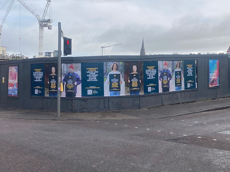 ComJusScot's tweet photo. It's the final few days of the #LifeChangingSentence campaign... Have you spotted our posters yet?

#Edinburgh #Dundee #Perth #Glasgow https://t.co/SMKrnnA0TB