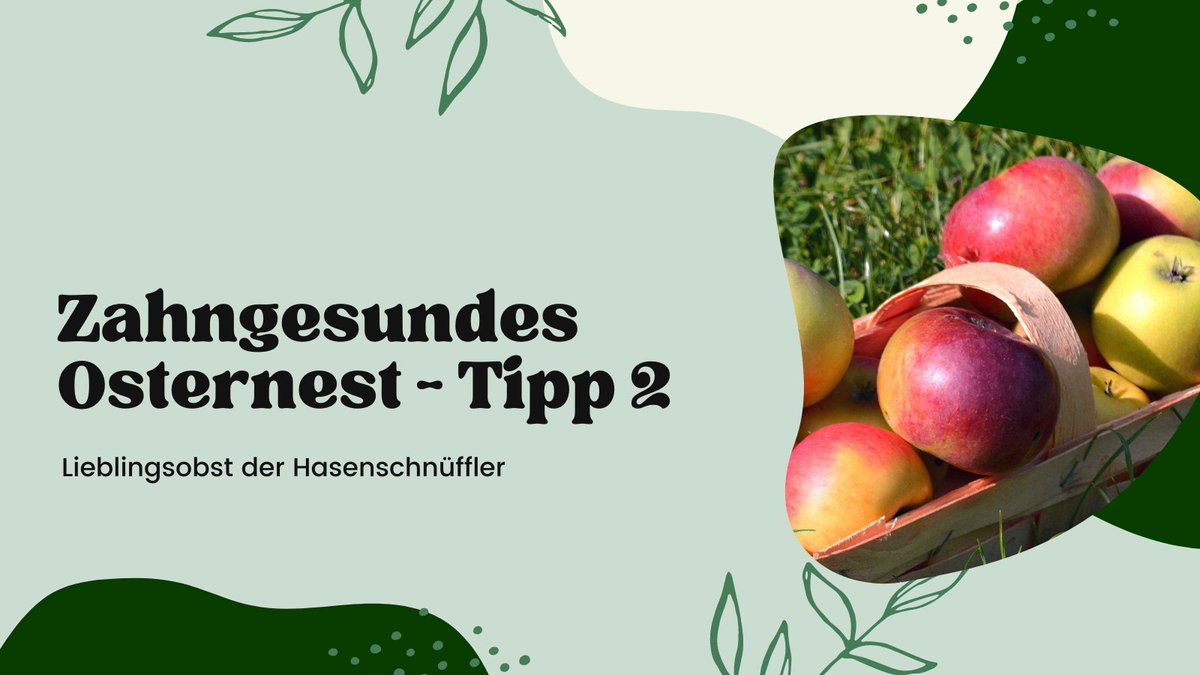 Zahngesundes #Osternest - Tipp 2: Legen Sie eine kleine Auswahl an frischen Früchten oder Nüssen ins Osterkörbchen. Diese Snacks sind nicht nur zahngesund, sondern auch eine tolle Möglichkeit, um Ihre Lieben mit einer nährstoffreichen Überraschung zu erfreuen.
