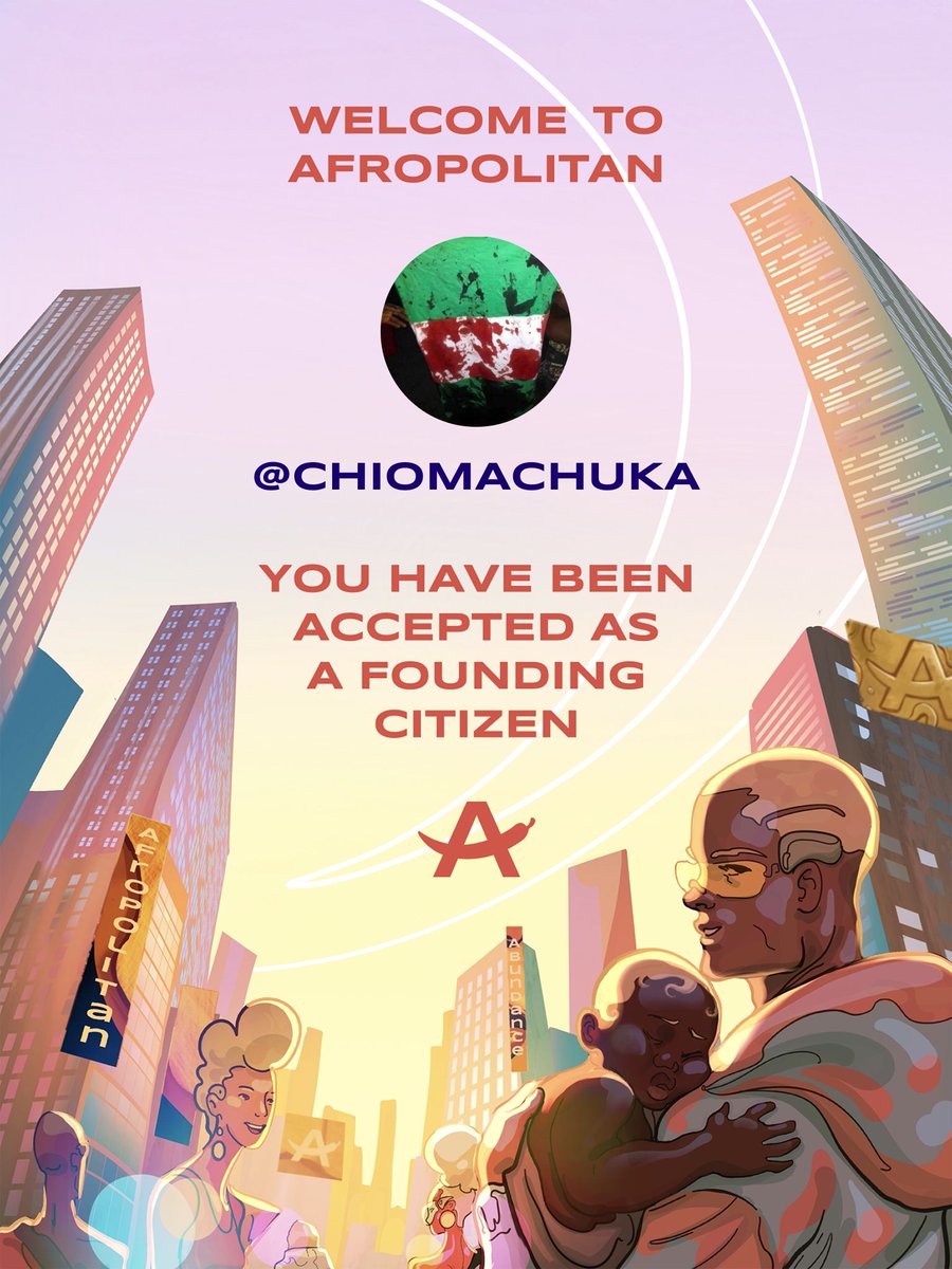 Afropolitanpass's tweet photo. Hey @ChiomaChuka 

We are excited to let you know that you have been accepted as a founding citizen of @afropolitan https://t.co/S9ciEyxS5M