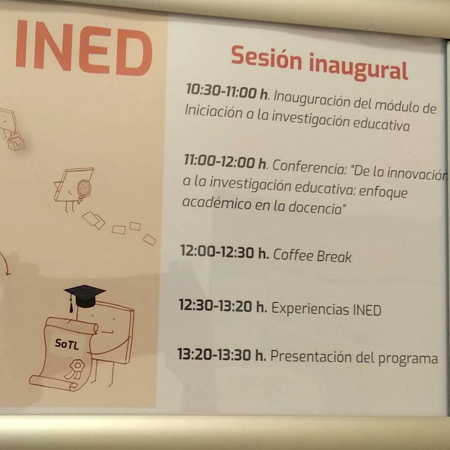Comienza el INED 2023. Iniciación a la Investigación Educativa
Hoy es la sesión inaugural del INED 2023, con la conferencia "De la innovación a la investigación educativa: enfoque académico en la docencia" y la presentación del programa.

ice.upv.es/comienza-el-in…