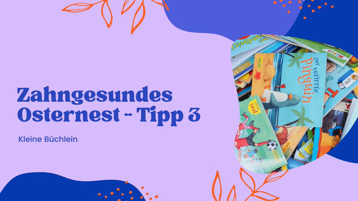 Zahngesundes #Osternest - Tipp 3: Genauso freuen sich Osterschnüffler über kleine #Bücher mit Geschichten, Ausmalbildern oder Rätseln. Bücher zum Vorlesen oder Selbstlesen müssen nicht neu sein. Man kann viele gute Bücher gebraucht kaufen und gibt diesen damit ein neues Zuhause.