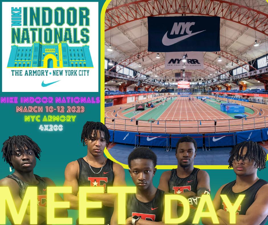 CoachaHolman's tweet photo. Nike Indoor Nationals Day 1. Featuring 4x200 @armorynyc @nikerunning @nsaf_track @elizabethathletics @minutementrackandfield @njmilesplit #BigETF #CoachFastTony #Nationals https://t.co/c4exRAFwY6