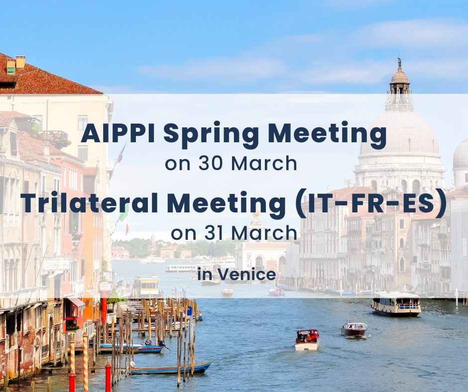 aippiturkey's tweet photo. 30 Mart 2023 tarihinde Venedik’te AIPPI tarafından bir “Spring Meeting” organize edilmekte olup, 31 Mart 2023 tarihinde İtalya-Fransa-İspanya ulusal gruplarının iş birliğinde gerçekleşecek olan ayrıca bir toplantı yapılacaktır. https://t.co/ftEnusn3s7