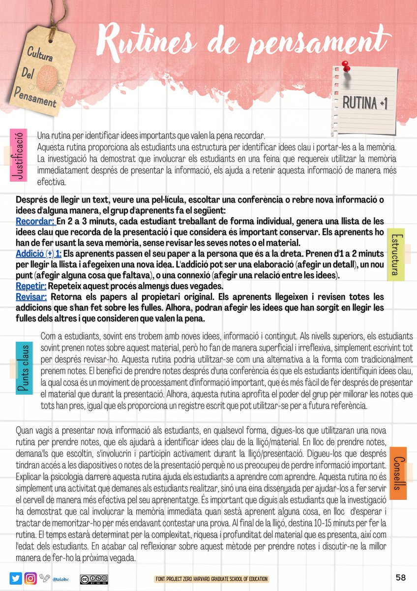 "+1". Una  #rutina que podría utilizarse como una alternativa a la forma en que tradicionalmente tomamos notas. #ideasparaclase #claustrovirtual #claustrevirtual <a href="/educlaustro/">Educlaustro | Boletín educativo</a> #educación #educació #culturadelpensamiento <a href="/MMonguillot/">Meritxell Monguillot</a> <a href="/imgende/">Ingrid Mosquera</a> 

#FelizViernesATodos 🍻