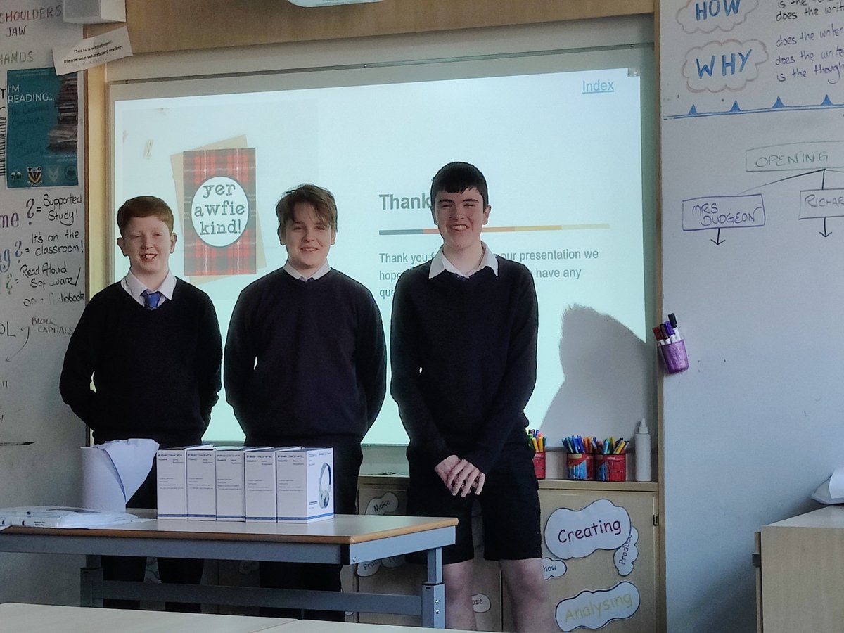 It's been a braw day fur S2 blethers! Smashing gruips doin swaddin presentations on why Scots shuid be taught in aye schools <a href="/Historic_Ally/">Alistair Heather</a> gets loads o mentions! #ThisIsBrechin
