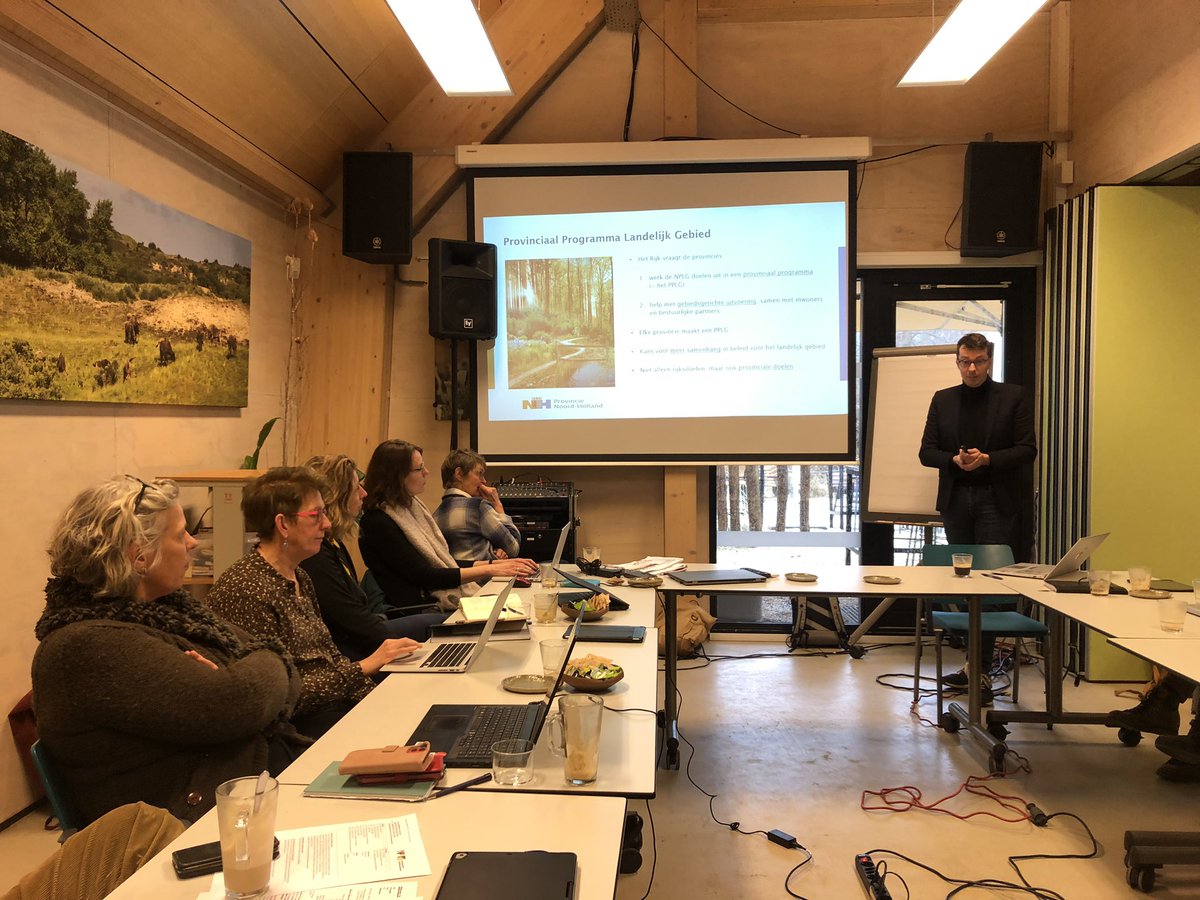 Interessante presentatie van Gerben Biermann van de Provincie Noord-Holland over het PPLG tijdens de bijeenkomst van het OverlegOrgaan van het Nationaal Park Zuid-Kennemerland.