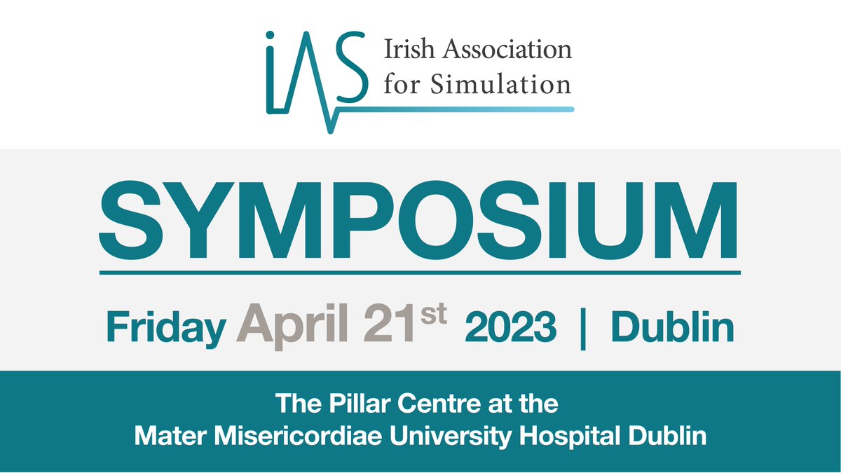 crinaburlacu's tweet image. Calling all sim enthusiasts! @IrishSimAssoc symposium is back and in person! For registration, programme and abstract submission check out iassim.com ! Join us @MaterTrauma in the @ThePillarDublin Friday 21st April &apos;23! Spread the word! #interprofessionalsimulation