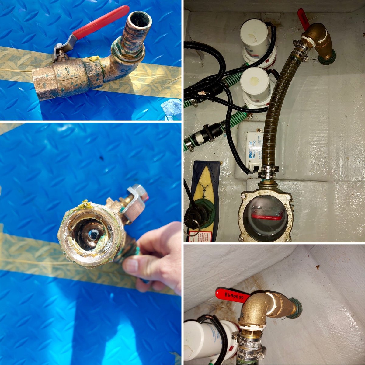 FerranMarine's tweet photo. While the 𝐒𝐮𝐧𝐬𝐞𝐞𝐤𝐞𝐫 𝐌𝐚𝐧𝐡𝐚𝐭𝐭𝐚𝐧 𝟓𝟐 is out for a service, we've replaced the A/C seacock and given the bilge a good clean. 🧽✨

#SunseekerYachts #SunseekerMallorca #Sunseeker #Mallorca #yachting https://t.co/qmchMeGGDd
