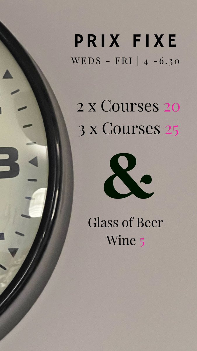 PoetsW3's tweet photo. Excitingly launching our Prix Fixe menu. We all need somewhere to feed &amp; water between 4 - 6.30 on Weds through Friday. We also have more kids dishes on the menu so you can bring the ‘Future Generation’ at £10 a head 👌🏻 https://t.co/5wxSP9UKNZ