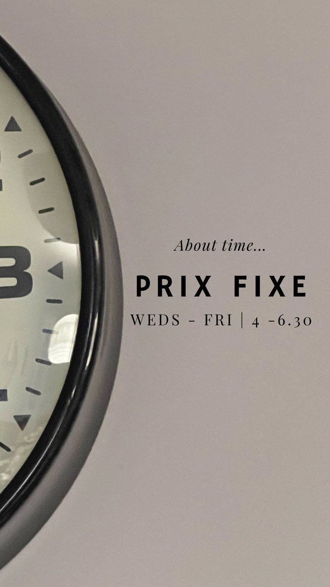 PoetsW3's tweet photo. Excitingly launching our Prix Fixe menu. We all need somewhere to feed &amp; water between 4 - 6.30 on Weds through Friday. We also have more kids dishes on the menu so you can bring the ‘Future Generation’ at £10 a head 👌🏻 https://t.co/5wxSP9UKNZ