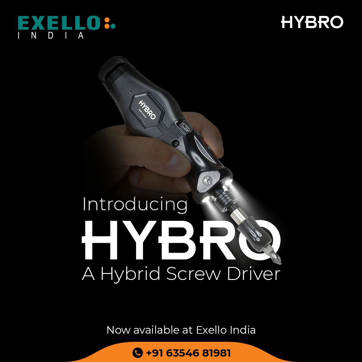 HYBRO – Hybrid screw driver; a real game changer for your hand tool experiences is! Call Exello India for a demo at: +91 6354681981
.
.
.
#HYBRO #electricscrewdriver #ExelloIndia #hybridscredriver #electrical #handtools #industrialtools #highqualitytools #torqueScrewdriver