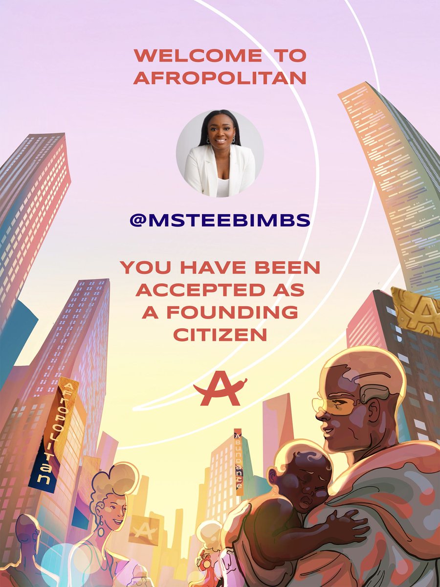 Afropolitanpass's tweet photo. Hey @Msteebimbs 

We are excited to let you know that you have been accepted as a founding citizen of @afropolitan https://t.co/PHFGSrkcA8
