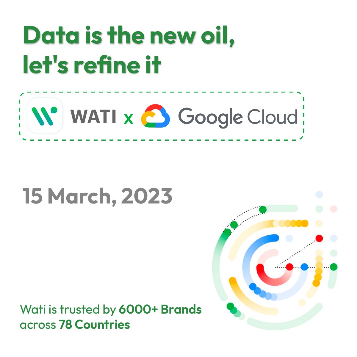 Wati_io's tweet image. Join us and discover how WATI x Google Cloud can help you connect, communicate and collaborate with your customers through WhatsApp.

👇Register now to fuel your data journey 
hubs.la/Q01GdMh10

#WATI #WhatsApp #DataDrivenInnovation #GoogleCloud #GoogleCloudHK