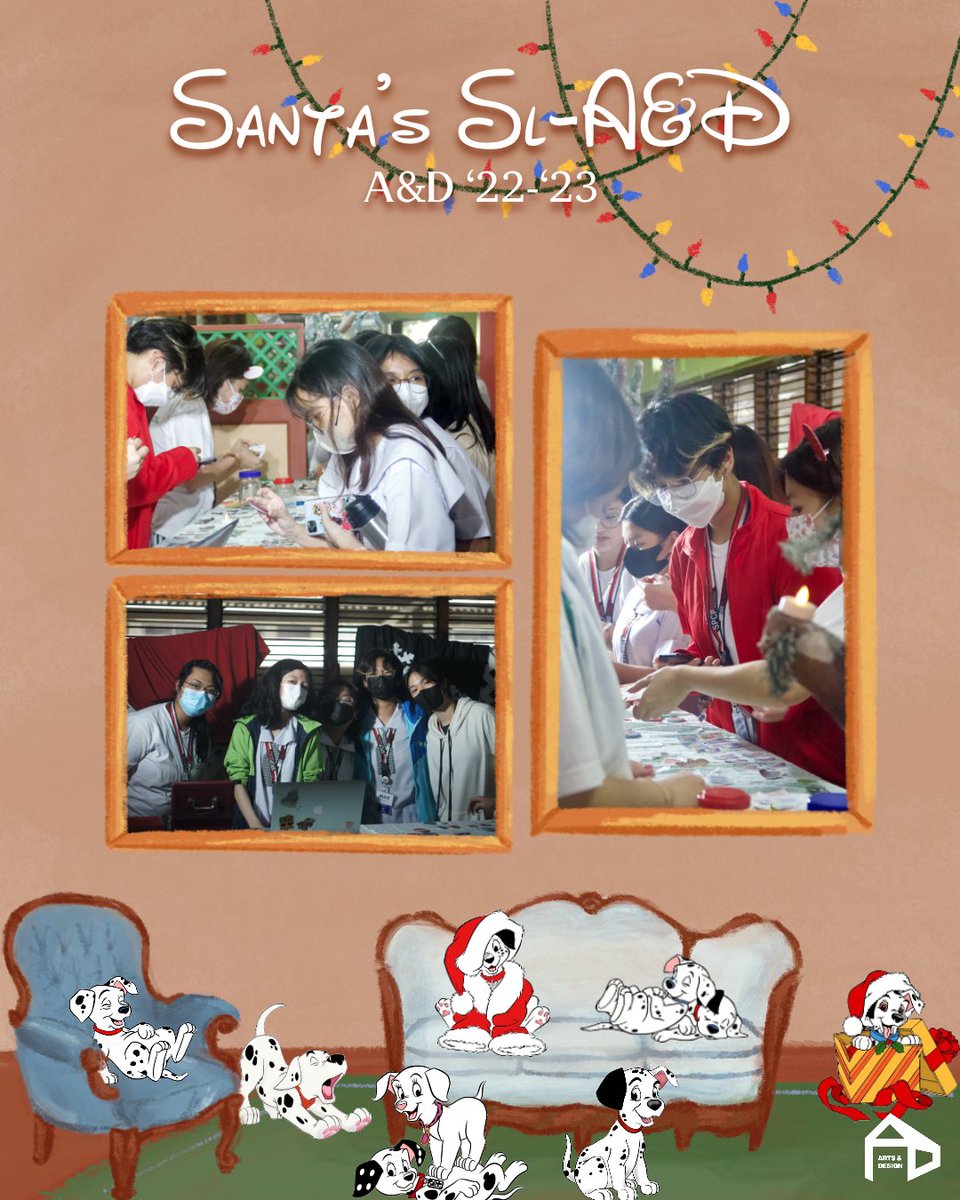 AD_SPCP's tweet image. Thank you to the Production Team, Arts &amp;amp; Design students; our Track Representatives Ayra Atanacio &amp;amp; Bianca De Jesus; and those who supported us in this ADventure ! ❤️

This is SANTA&apos;S SL-A&amp;amp;D S.Y. 2022-223 🎅

#ChristmasInOurHeARTS #JoinOurDisneyADventures 

🎨: Carmela Ong