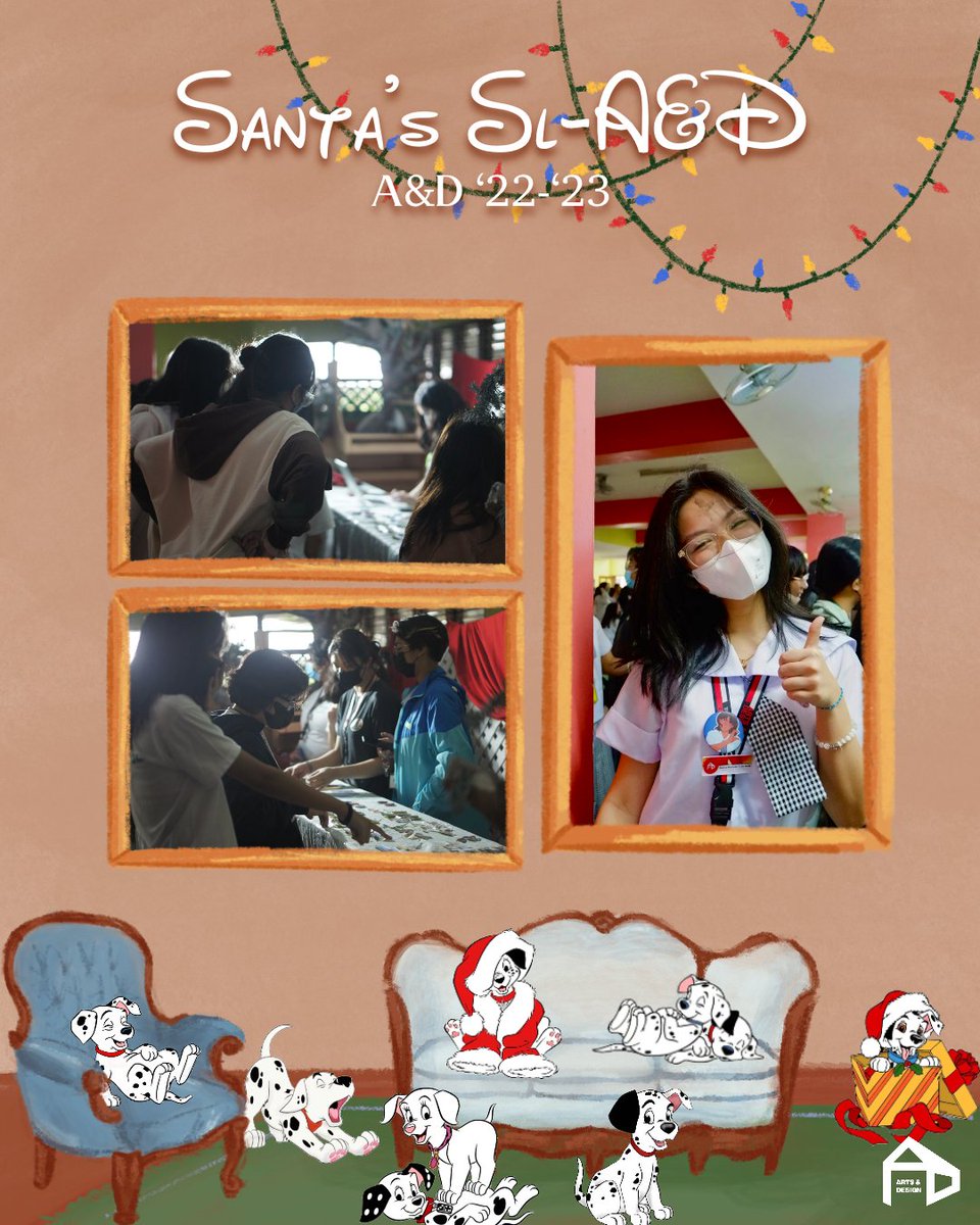 AD_SPCP's tweet image. Thank you to the Production Team, Arts &amp;amp; Design students; our Track Representatives Ayra Atanacio &amp;amp; Bianca De Jesus; and those who supported us in this ADventure ! ❤️

This is SANTA&apos;S SL-A&amp;amp;D S.Y. 2022-223 🎅

#ChristmasInOurHeARTS #JoinOurDisneyADventures 

🎨: Carmela Ong