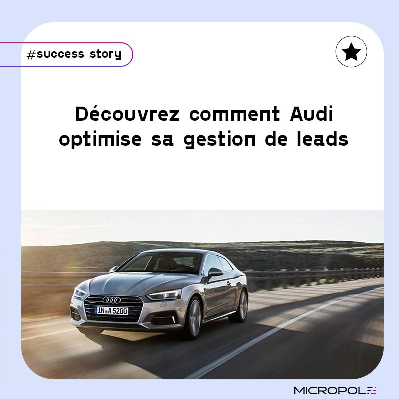 🚀 Découvrez notre SUCCESS STORY avec Audi 🚀

👉 Comment optimiser la gestion de votre #CRM ? 
👉 Comment identifier des prospects potentiels et les transformer en clients ?

Pour découvrir en détail cette success story
👉 micropole.com/cas-client/aud…

#Marketing