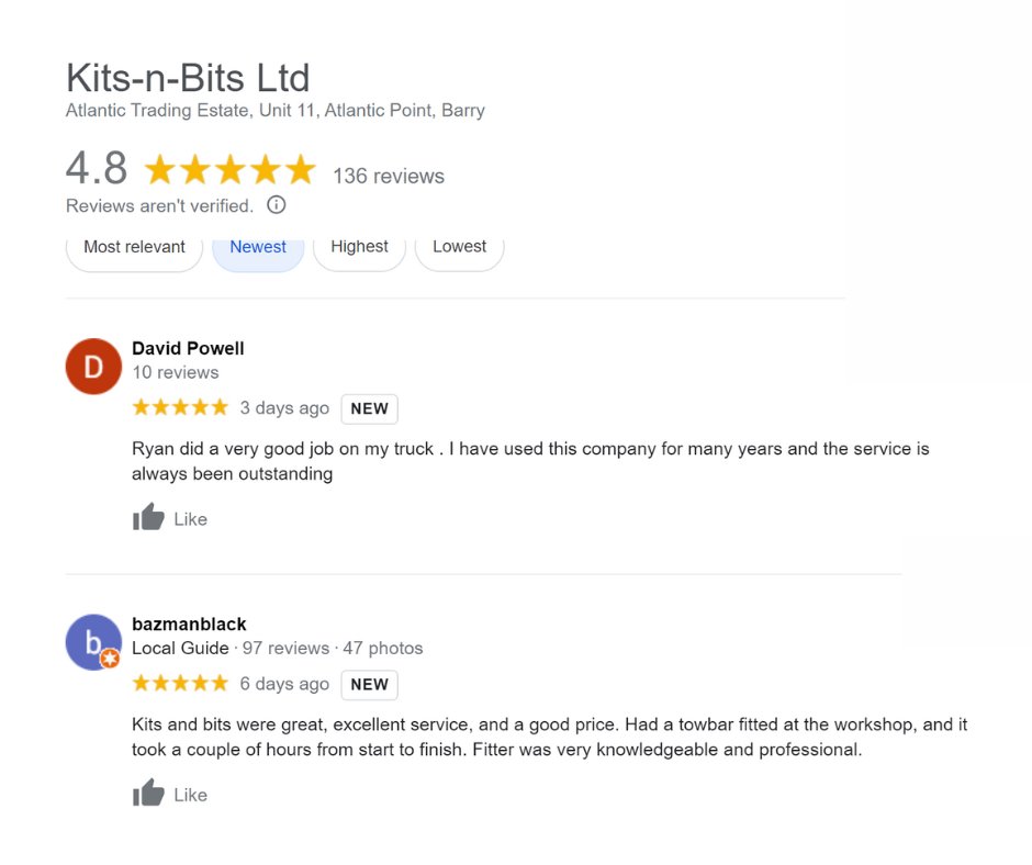 KitsnBits's tweet photo. Ryan is storming it with great reviews lately. Not that we'd ever expect anything less 😁 

As a family-run business, we're all about delivering the best products and service for every client, no matter how big or small. 

 #VehicleAccessories #VehicleSafety #CarAccessories https://t.co/5KUg9TlfOU