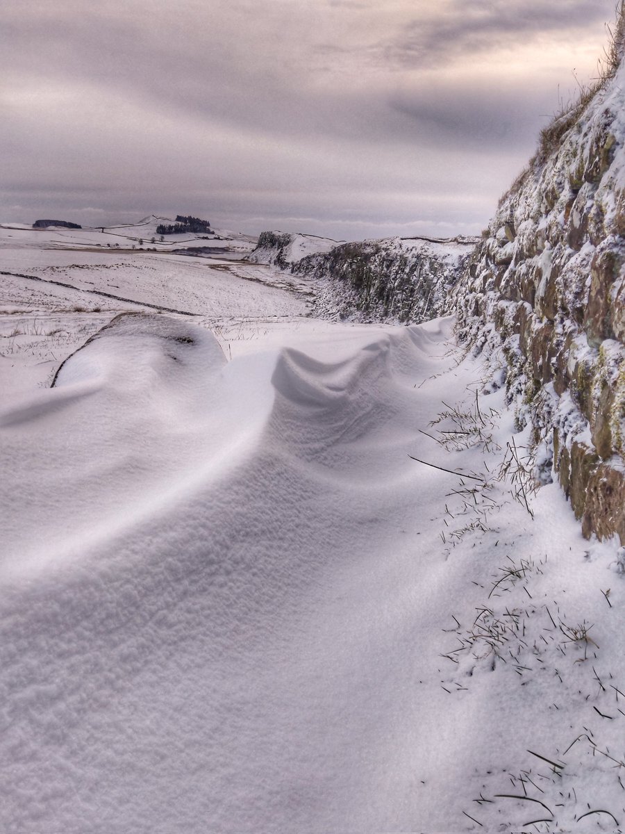 HWpath's tweet photo. It's official, #HadriansWall #nationaltrail has finally had snow... even managed to find you a snowdrift ;) https://t.co/4M4nB4LH4V