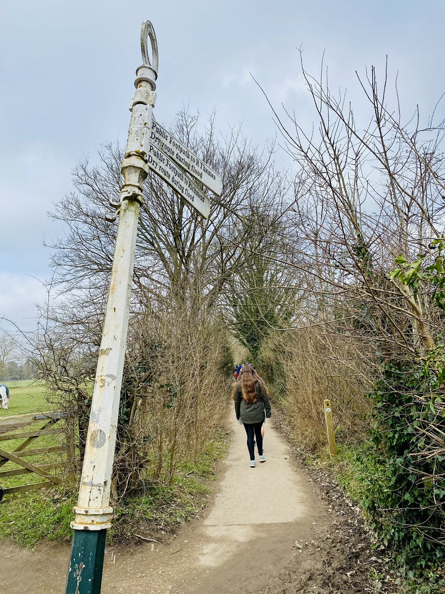 This lovely old fingerpost was on a bit of a lean!  In the Petersham area of the #CapitalRing on the way to Richmond 
#fingerpostfriday