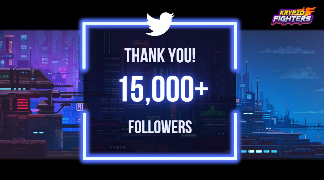 KryptoFighters's tweet image. ⚡️EXPLOSIVE GROWTH ⚡️

🥊 We&apos;ve reached 15,000 FOLLOWERS!

🎁 To celebrate, we&apos;re giving away 10 WL Spots!

🔁💟 RT &amp;amp; Like
👨‍👦‍👦 Tag 3 friends 

Thank you for your support of our project.❤️