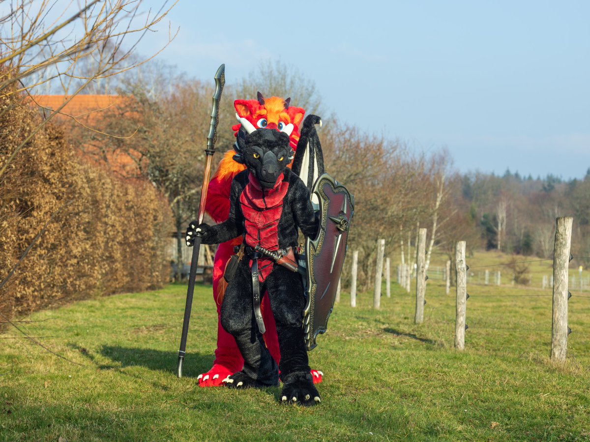 HiryuTheDragon's tweet photo. Ahhhhhh, is the spider finally gone @Larvagandor? 😨

Happy #FursuitFriday everyone :3

📸: @ToasterTheFox

⚫🐉: @Larvagandor 

🧵 :@whitewingsuits

🗺️: Schwarzwaldcon 6 https://t.co/g1yhKeTiqK