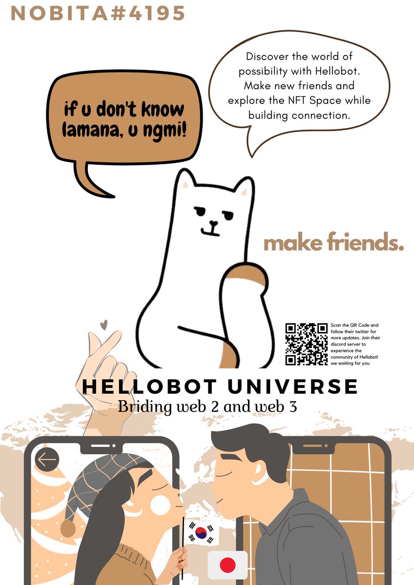 toja_dx's tweet photo. Not a good editor tho 😅 @hellobot_NFT 

Hewo @mangotango2082 

#Hellobot
#HellobotUniverse https://t.co/sLjs7lz2lI