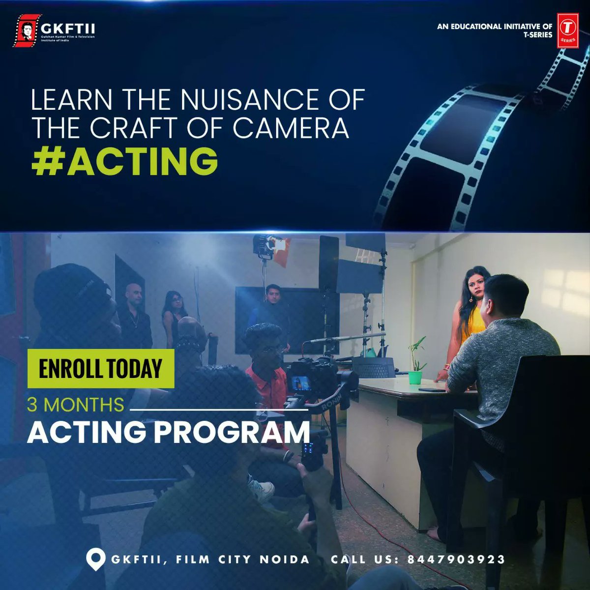 gkftii's tweet photo. 3 Days left ! ⚠️
The orientation ceremony of #GKFTII 🎶 program is knocking on the door .
#hurry_up🏃
📝 Complete your Admission process Now !
.
.
.
#FilmCollege #FilmAcademy #BestFilmInstitute #Acting🎭 #Cinematography #Filmmaaking🎬 #directionproduction🎬 #VideoEditing https://t.co/aTgWagKWd1