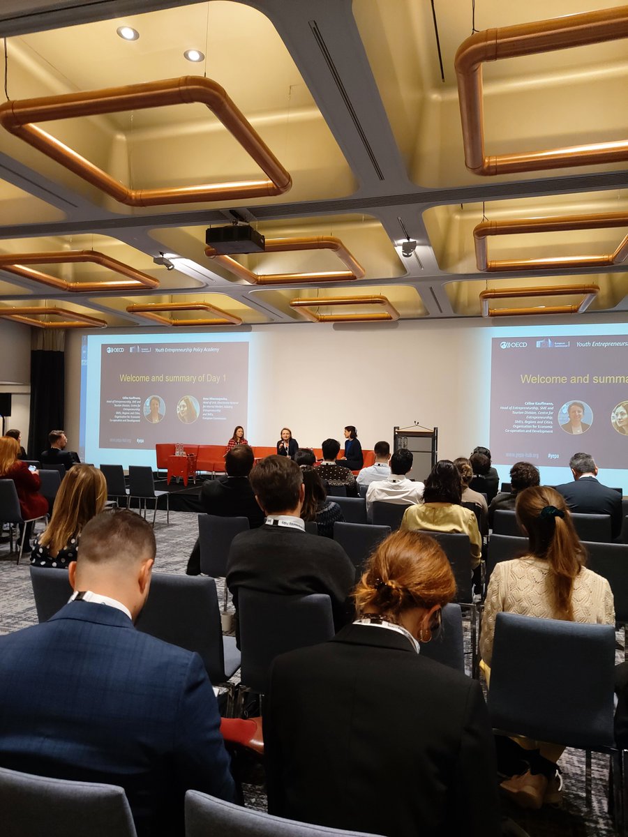 Kicking off day 2 at the <a href="/OECD/">OECD ➡️ Better Policies for Better Lives</a> Youth Entrepreneurship Policy Academy 👏 #yepa