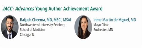 Very grateful to @JACCJournals and #JACCAdvances for the 'JACC: Advances Young Author Achievement Award 2022' #ACC23 #WCCardio @CandiceSilvers1