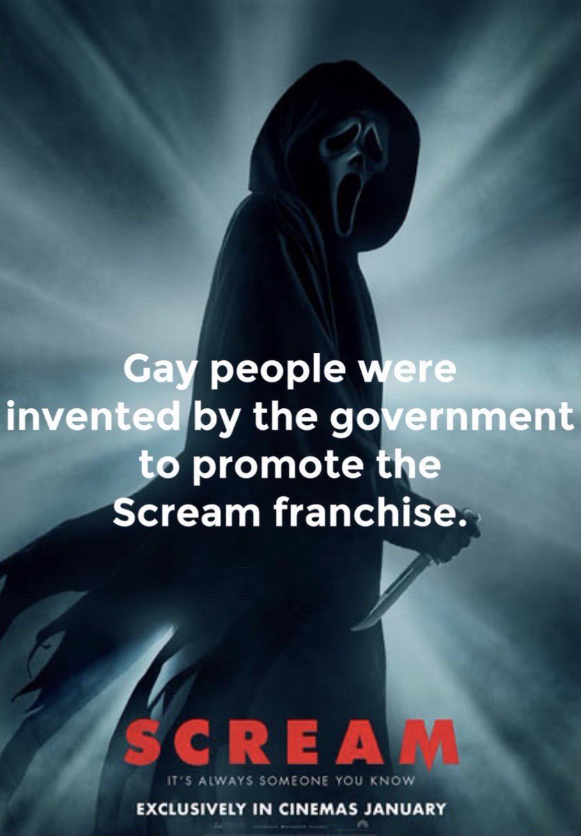 NotMikeHarlow's tweet photo. Can confirm. 😂
#Scream #Scream6 #ScreamVI #FinalGay https://t.co/HhJJaC0Hx8