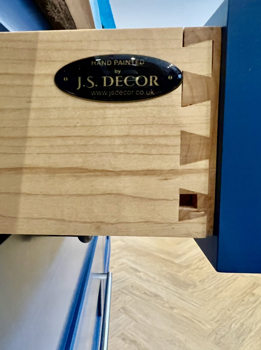 This is an absolute cracking transformation. Finished in Stiffkey Blue &amp; the worktops have been transformed by <a href="/trend_trans/">TRENDTransformations</a> #wirral #heswall