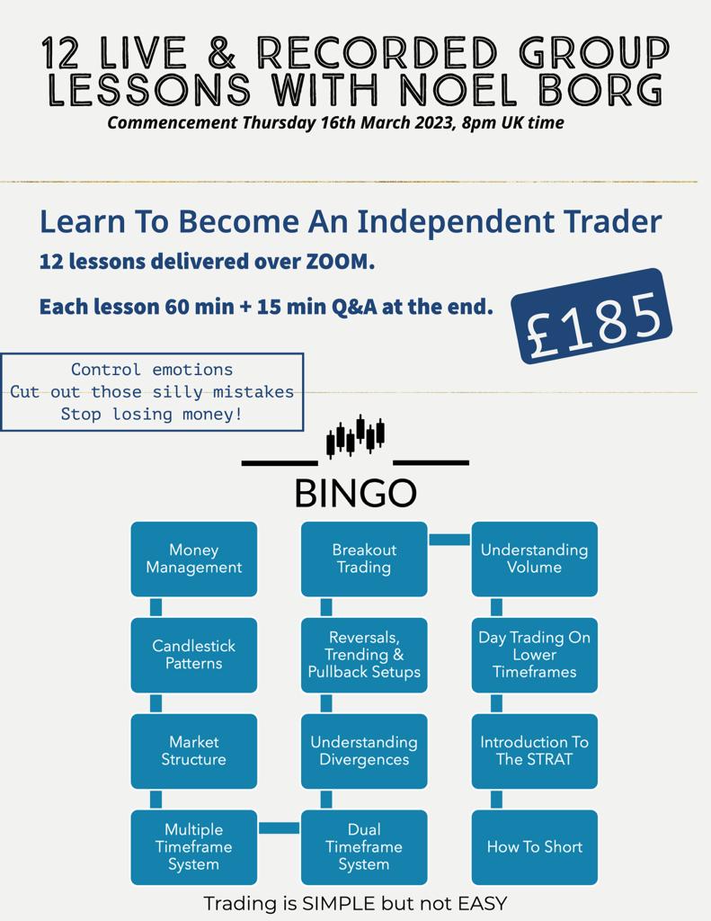 Borg74's tweet photo. Next Thursday 16th March Group Lesson at 8pm.
sign up and I will give you each individually a complimentary private lesson on Day Trading we will do it Live. I think You will enjoy it. https://t.co/g9ecN3O59o