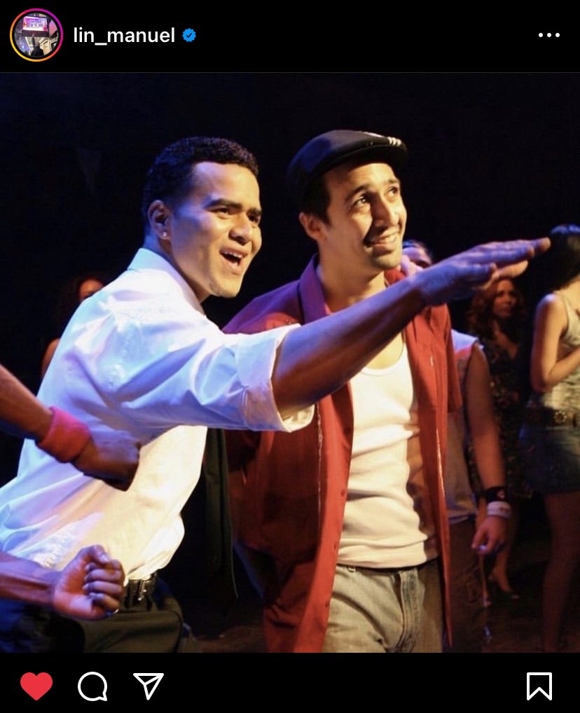 BroadwayInFL's tweet photo. This photo is the tweet. 😍 #linmanuel #intheheights #chrisjackson https://t.co/3iMzOrUSSI