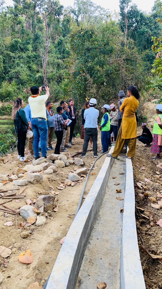 Deputy Development Director of the #BritishEmbassyKathmandu(BEK) Ms. Heidi Tavakoli and her team including #BEK Climate Advisor Mr. Joe Robertson visited the municipal office and a project site of #NCCSP2 in Bheriganga Municipality of Surkhet in Karnali Province on March 2, 2023.