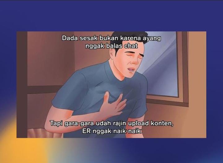 Zeals_Asia's tweet photo. Ngonten sih udah setiap hari, tapi kok ER nggak naik-naik.. 🤧 Siapa yang ngalamin kayak gini juga?

Karena ternyata angka Engagement Rate juga menjadi salah satu indicator penting keberhasilan sebuah akun, lho! Tapi banyak orang yang ngelupain ER. https://t.co/l8VnG1JoMh