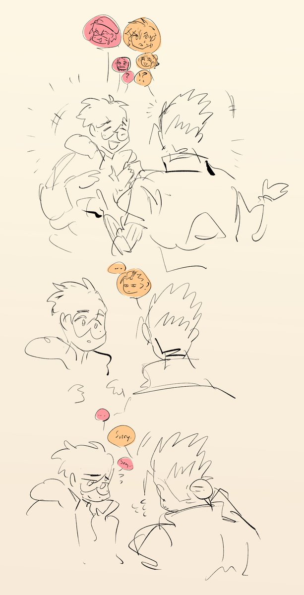 pawschamp's tweet photo. some more doodles of trimax #vashwood meeting tristamp bc i couldn’t stop thinking about it https://t.co/y21H8NOdGK