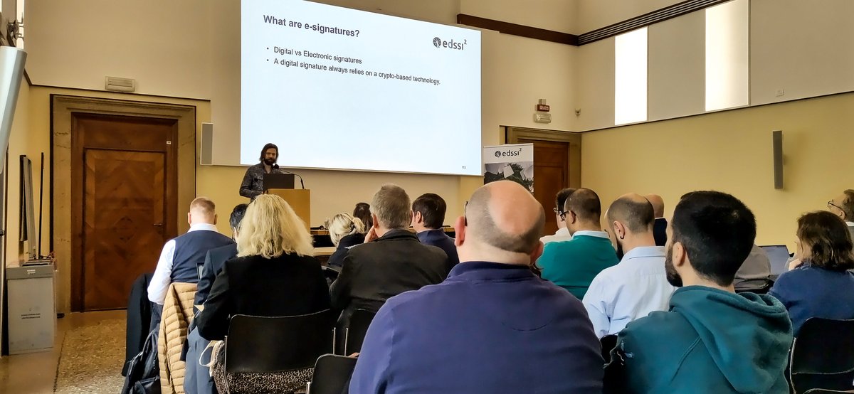 Uni_Foundation's tweet photo. Day 2️⃣ of the EU #Student eCard Stakeholders Forum is kicking off with a session on #eSignatures.
❓What are they? Why are they important and how do they work?
#EDSSIL2 #digitalisation #HigherEducation https://t.co/h1wWrCQxLi