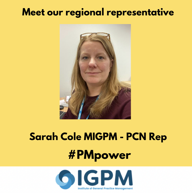 TheIGPM's tweet photo. I’ve been working as a PCN Manager for just under 2 years, and have worked in various PM roles in Bath & South Gloucestershire for over 25 years. I love the variety of General Practice and am excited about what PCNs can do to enable or enhance proactive health care. https://t.co/VtRT6Z3RsE