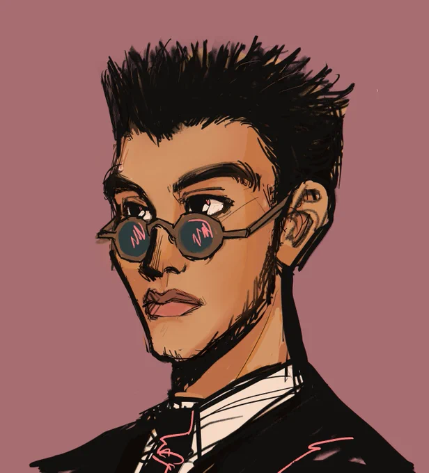 tried to draw him more realistic.  