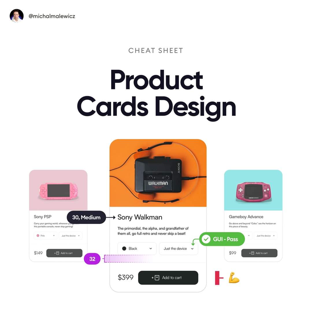 IreGoodness's tweet photo. Hello designers,here are few tips on how to create a product cards in Figma...by michalmalewicz.

#uiux #ui #ux #productdesign #webflow #figma #design https://t.co/SN9PoUDgbA