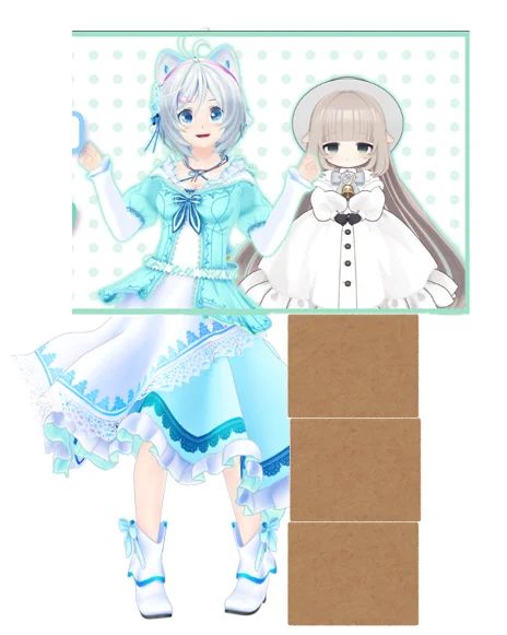 シロちゃんとメリミルさんのサイズ差からいってカメラに写ってないところはこうかな 