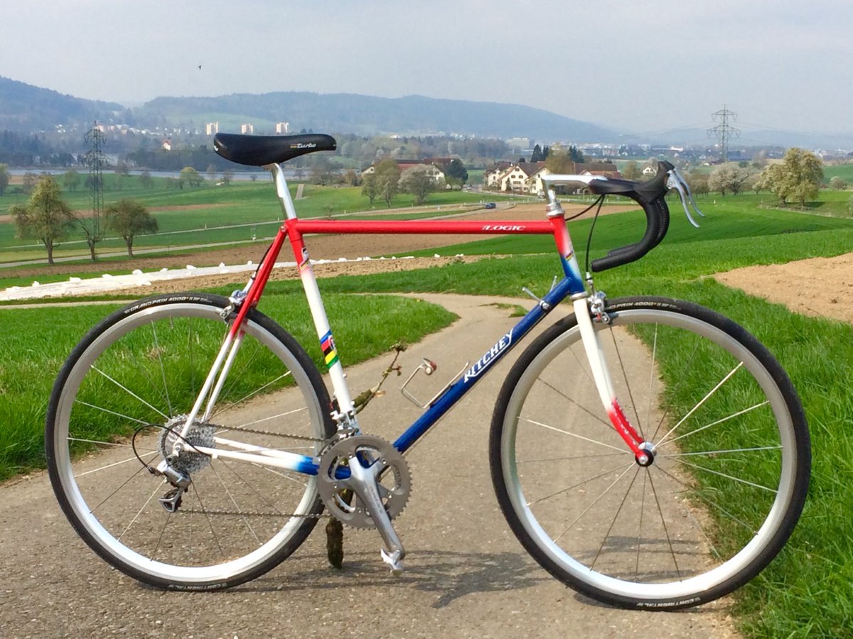 Peti, the owner of Backyard (a Certified Ritchey Assembler in Zurich, Switzerland), has long been part of the @RitcheyLogic family. Here's a photo of an amazing early Road Logic of his. Nice, right!? #FanFriday #ShareYourRitchey #RitcheyLogic #RitcheyRides #BuiltFromLife