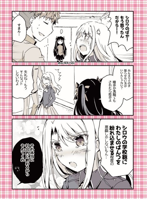 喧嘩して、士郎に可愛い悪戯で仕返しをもくろむ、イリヤの漫画です
(Fate/SN) 