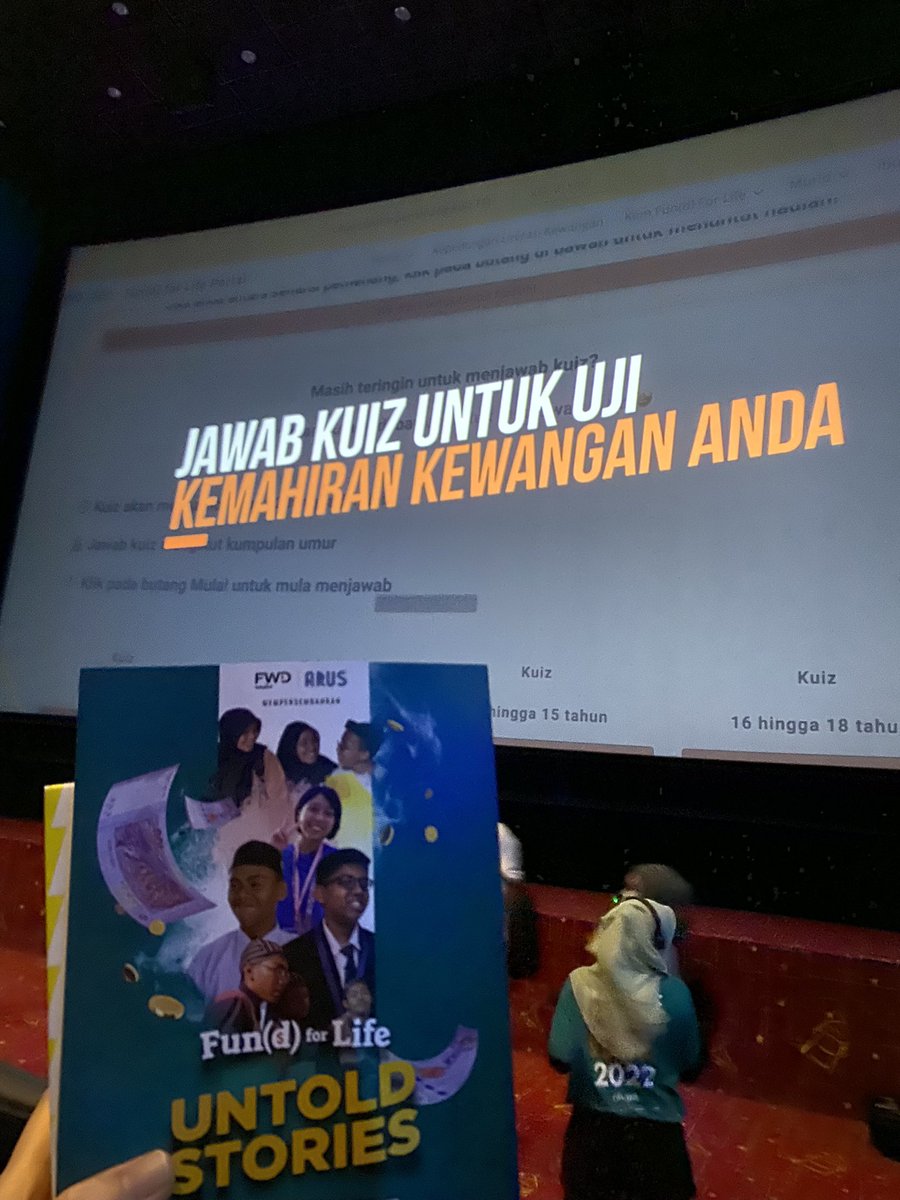 surayaror's tweet photo. Attending Fun(d) for Life - Untold Stories: Of Dreams & Money & 2023 Plans Sharing hosted by @ArusAcademy @FWDTakaful 🙌
#FFLdocumentary #fundforlife https://t.co/0RClGQ9pcn