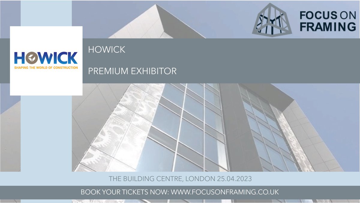 HowickLTD's tweet photo. Join @HowickLTD alongside @LSF_Association on 25 April 2023 at the @BuildingCentre, London as we contribute valuable insights to the #FocusonFraming community. Open to both members and non-members, so grab a ticket here: https://t.co/SMpKfuY6Mn
#rollwiththebest #buildwithsteel https://t.co/Fy4y7vtgfu