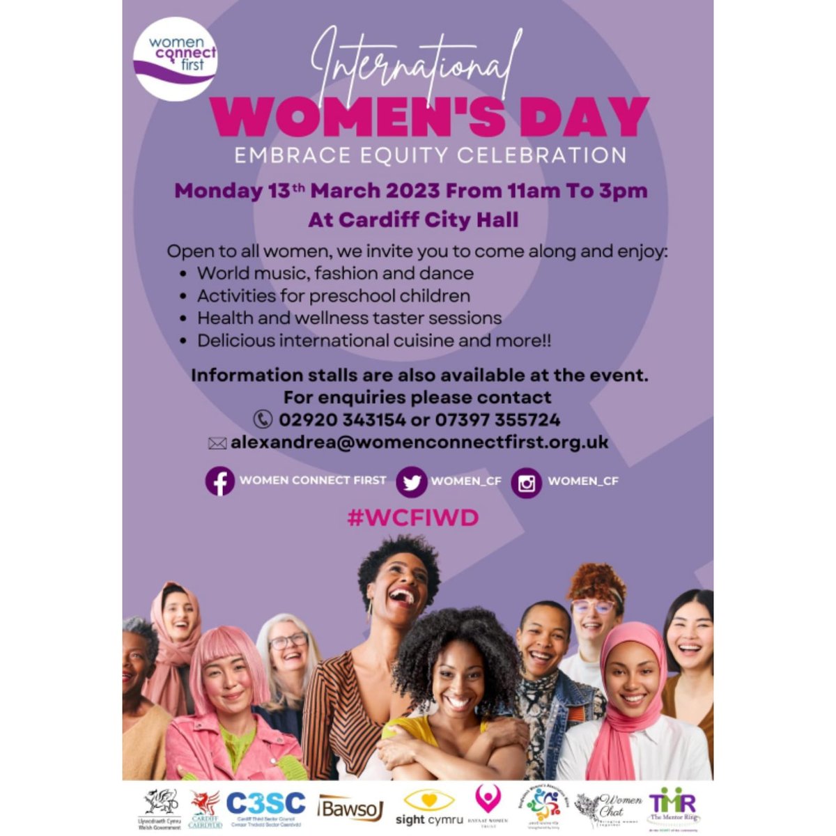 The Mentor Ring are collaborating with a host of different charities to continue the International Women's Day celebrations. Please do come along! #internationalwomensday2023 #embraceequity <a href="/Women_CF/">Women Connect First</a> <a href="/WelshGovernment/">Welsh Government</a> <a href="/cardiffcouncil/">Cardiff Council</a> <a href="/C3SC/">Cardiff Third Sector Council (C3SC)</a> @BAWSO @sightcymru @Hayatwomenttrust