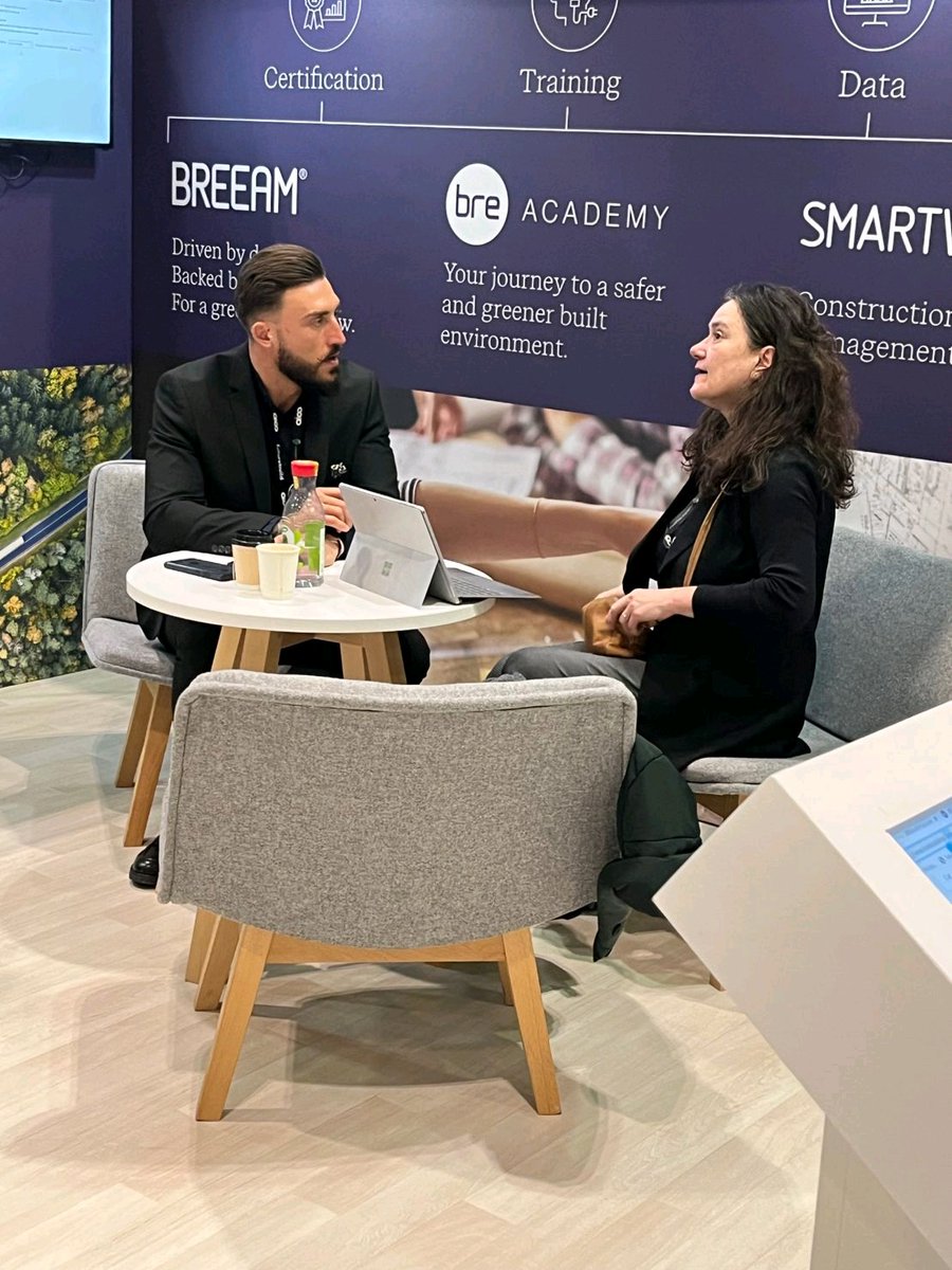 Great to discuss how <a href="/BRE_Group/">BRE Group</a> can help further education &amp; Universities. We are keen to give back to the industry as we look towards a more sustainable built environment #digitalskillsgap #builtenvironment #sustainability <a href="/FuturebuildNow/">Futurebuild</a>