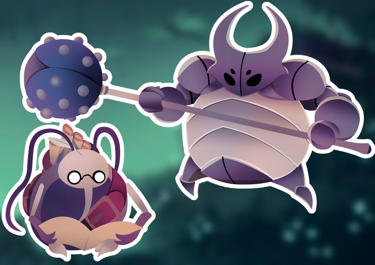 EdoVanitas's tweet photo. False Knight & Cornifer
#HollowKnight #Cornifer #FalseKnight #Sticker #Fanart #Videogame #ArtistOnTwitter #ArtistOnInstagram #Procreate #ClipStudio #AffinityPhoto #Digital #DigitalArt #Artwork https://t.co/XHCAzZ0qgc